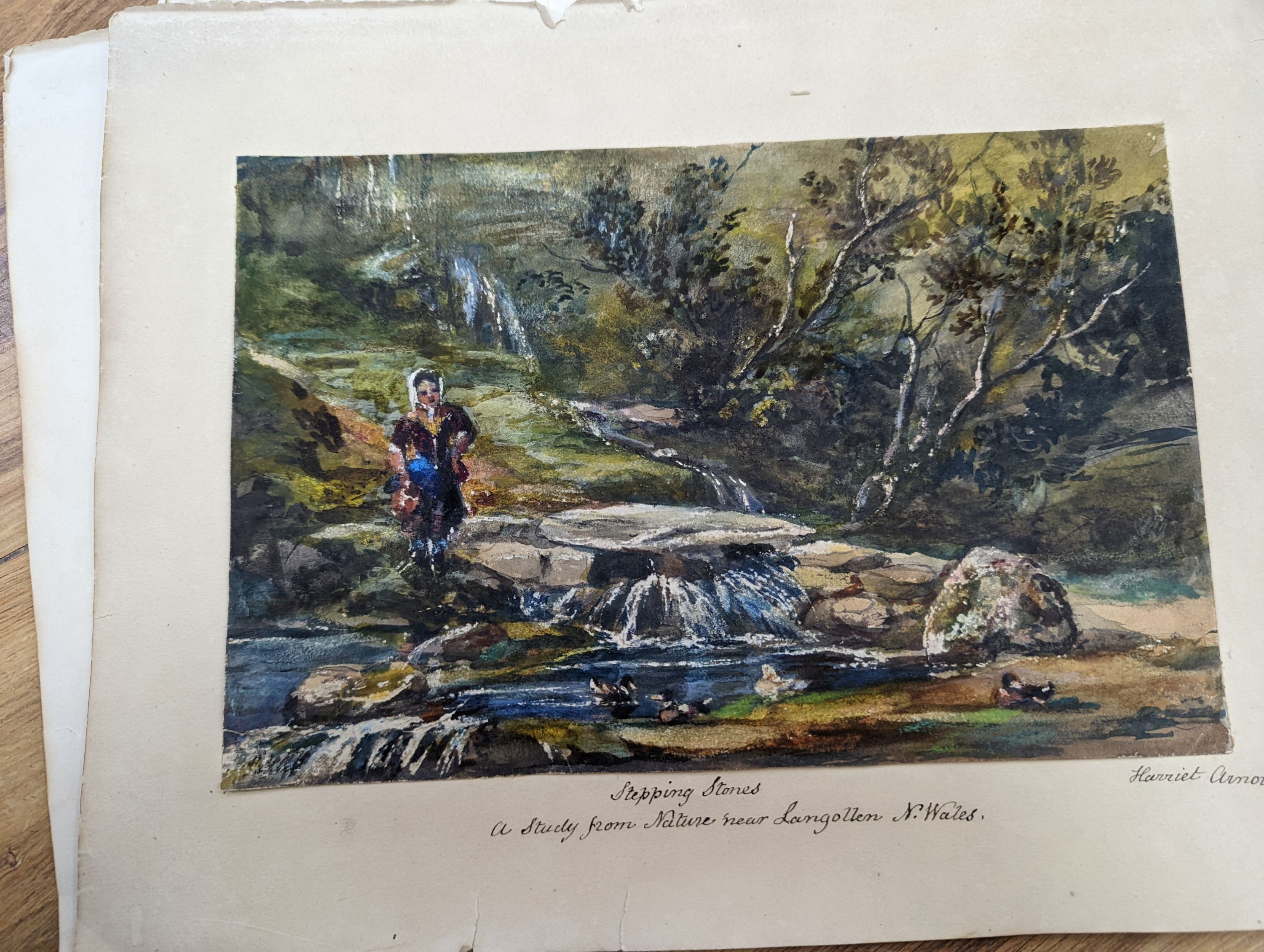 19th century English School, a folio of assorted watercolours, Topographical scenes including works by Harriet Arnold and Harriet Gouldsmith, largest 23 x 31.5cm